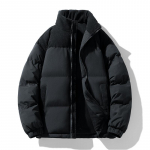 Vabaajajakid meestele kapuutsiga S&uuml;gis Talv Puuvillane polsterdatud jakk Meeste riided Parkad Suurused 4XL Puhhparka S must