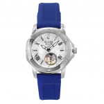 Bulova Marine Star Silikoonrihm P&auml;rlmutterist sihverplaat Automaatne 96L324 100M Naiste k&auml;ekell p&auml;rliv&auml;rvi ema