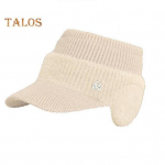 Naiste talvem&uuml;ts T&uuml;hi &uuml;laosa k&otilde;rvakaitse L&uuml;hikese &auml;&auml;rega paks pl&uuml;&uuml;s kootud tipuk&uuml;bar Rhinestone Letter Decor Elastne igap&auml;evane peakate must