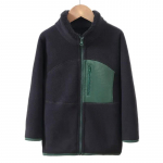 Laste s&uuml;gistalvejope fliisist paks teismeliste poiste t&uuml;drukute pealisriided soojad tuulekindlad pehmed m&otilde;nusad karusnahast mantlid lastele vanuses 4-18 aastat 160cm hall