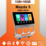 Android Carplay Auto Raadio Mazda 5 2005-2010 jaoks Multimeediam&auml;ngija Peaseade Stereo GPS Navigatsioon BT WIFI 2+32GB 2+32GB
