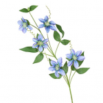 Kunstlill Realistlik 5 peaga Clematis v&otilde;ltslill Lihtsalt hooldatav simulatsioonilill pulmade kodukaunistuseks