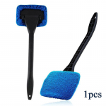 1 tk puhastuslapp esiklaasi summuti aknapuhasti Mikrokiust klaasipuhasti puhastust&ouml;&ouml;riist Korduvkasutatav puhastushari puhastusriist Puhastusvahend Lihtne kasutada helmeid sinine