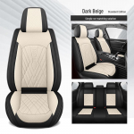 Uued perforeeritud nahast autoistmepadjad: Hingav, t&auml;iskattega, hooaeg, universaalne (24-pakk, 5-kohaline)