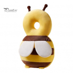 1 komplekt imiku kukkumisvastane padi Beebi k&otilde;ndimine, n&otilde;jatud pea seljakaitse Multikas mesilase kujuga beebikaitsepadi, mis hoiab &auml;ra vigastatud kaitsepadja kukkumise A