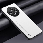 Luksuslik PU-nahast &uuml;mbris OPPO Reno 12F tagakaas, matt silikoonist t&auml;iskaitsega telefoni&uuml;mbris OPPO Reno12 F Reno12F 5G Coque jaoks For OPPO Reno 12F valge