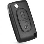 Coque de Cl&eacute; de Voiture Rabattable Pliable &agrave; 2 Boutons Plip CE0536 &Uuml;hilduv avec PEUGEOT 207 307 307S 308 407 408 607 3008 5008