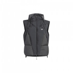 Adidas Originals X Hamcus Koost&ouml;&ouml; S&uuml;gis/Talv 2023 &Uuml;hev&auml;rviline Tepitud Logo Pingutusn&ouml;&ouml;riga T&otilde;mblukuga Alla T&auml;is Puhverjakk Unisex Puhverjakid Must IX4345 XS