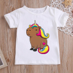 Kuum m&uuml;&uuml;k Capybara Print Naljakas laste T-s&auml;rk Armsad Loomade T&uuml;drukute Suvised Topid Poiste riided Multifilmid Laste l&uuml;hikeste varrukatega T-s&auml;rk 3T(100cm)