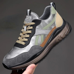 Mood 2024 Kevad S&uuml;gis Platvormiga Tennised Meestele Nahast Pealispind T&auml;navamoe Kingad Meestele Uus Disainer Zapatillas Hombre Kinga 38 beež