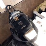 Hot Diamond mitmeotstarbeline seljakott naiste mood seljakott h&otilde;bedane pehmest nahast vaba aja reisikott Koolikott must