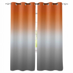 Oranž-halli gradiendiga abstraktse disainiga pimendavad kardinad elutuppa ja magamistuppa, tr&uuml;kitud akna katteks, kodukaunistus W135 x H60cm