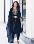 Naiste Bollywoodi puuvillasegu kurta p&uuml;ksid dupatta komplekt India disainer peoriided kurti &uuml;likond S