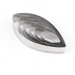 6 tk / komplekt roostevabast terasest l&otilde;ikur Keraamika savi modelleerimine DIY k&auml;sitsi valmistatud k&auml;sit&ouml;&ouml; Llotus lillevormi t&ouml;&ouml;riistad tarvikud