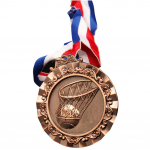 6,5 cm korvpallimedalid Spordimedal kaelalindiga Korvpalliauhinna medalid Korvpallim&auml;ngu medalid korvpalli&uuml;rituste eest vask