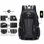 Meeste veekindel matka- ja v&auml;li spordiseljakott reisimiseks ja telkimiseks 40L Upgraded Waist Protector must