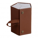 Reisiprillide &uuml;mbris Kokkupandav Kr&otilde;psuga suletav riputusaas sisepeegel P&auml;ikeseprillid Ehted Organiseerija Vegannahast kaitsev hoiukott A must