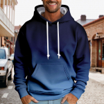 Kapuutsiga sporditreeningkost&uuml;&uuml;m Unisex jooksuriided pikkade varrukatega pullover Pusad Pusa L sinine