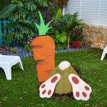 Easter, Carrot Bunny, Easter Decoration Ornament, Carrot, Decoration, Arrange Props in The Courtyard