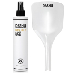 Dashu for Men Premium Mega Hold Super Hair Spray 250ml + See-through Face Cover Transparent, 1 set white