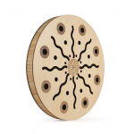 12-tolline ookeanitrumm etniliste l&ouml;&ouml;kpillide bambusest puidust trumm kodupeotarvikute jaoks 12 Inch beež