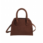 Vintage matt suure mahutavusega kandekott Naiste s&uuml;gisene ja talvine seemisnahast portfell vabaaja mitmek&uuml;lgne k&auml;ekott Small with shoulder straps: 25 * 17 * 18 pruun