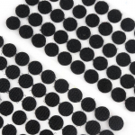 10/15/20/25 mm isekleepuv kinnituslint, t&auml;pid valge must konksussilmus kleebis &uuml;mmargune, tugev klittenband-sulgurkraan 100 paari 10mm Round 99Pairs must