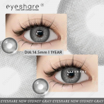 EYESHARE Colored Contact Lenses 2PCS Black Natural Annual Color Lenses Green Cosmetic Eye Soft Lenses Blue Lenses Colored Beauty Lenses 1 Pair