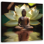 L&otilde;uenditr&uuml;kk, zen buddha lootus 30x30 roheline