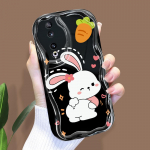 Armas koomiksimustriga kreemjas tekstuuriga korpus Lainelise servaga pehme silikoonkaanega telefoni&uuml;mbris Huawei Honor Infinix Tecno iPhone'i jaoks Infinix Hot 50 4G puhas