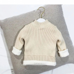 Laste talveriiete aluss&auml;rk Poolk&otilde;rge kraega Pullover Kootud kampsun Meeste ja naiste beebide s&uuml;gis- ja talvetopsid Lasteriided 80