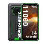 Blackview BV6200 Plus nutitelefon 24 GB RAM 256 GB ROM Android 14 vastupidav telefon only cell phone roheline