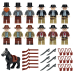 Kauboi hobune Relv P&uuml;stolid Aksessuaarid Minifiguurid Osad Ehitusklotsid Tellised M&auml;nguasjad