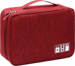 Kaasaskantav digitaalse kaabli hoiukott, suure mahutavusega niiskuskindel v&otilde;rkk&otilde;rvaklappide laadija korrastav hoiukott j&auml;rve sinine v&auml;rv