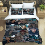 KPOP S-Stray-K-Kids print Voodipesukomplektid peen vooditarvikute komplekt tekikate vooditekikomplekt voodipesukomplekt luksuslik s&uuml;nnip&auml;evakingitus EU Twin 135x200cm