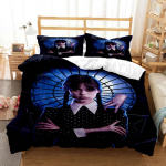 Kolmap&auml;ev Addams Ameerika draamad 3D-prinditud voodipesu Queen voodipesukomplekt Pehme ja mugav kohandatud King-suuruses voodipesukomplekt EU single(135x200cm)