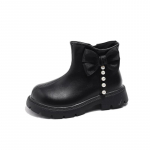 Uued T&uuml;drukute Saapad &Scaron;ikk Lipsuke Printsessi Mood Saapad Kevad S&uuml;gis Laste Vabaaja Pahkluu Saapad Pidulik Pulm Mitmek&uuml;lgsed 26 must