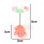 Helendavad autokaunistused Auto armatuurlaua k&uuml;ljeaken Minikilpkonn, kiikuv kaunistustarvikud Armas loomake, raputav pead