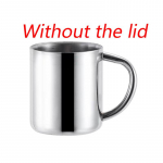 Kahe seinaga roostevabast terasest kohvikruus kaanega Kaasaskantav tass Reisikann Piima Teetassid Kontori veekruusid 200ml -7OZ