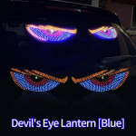 Devil's Eye Lantern, USB 5V Deemon Eye dekoratiivvalgusti 11 režiimiga, Kaziran Big Eyes, Dekoratiivsed autosilmad LED-valgusti sinine