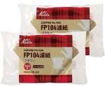 Kalita kohvipaberifiltertrapets, mis toob esile maitse, 7-12 inimesele, FP104 filterpaber, 200 lehte (100 x 2), Pruun #17031, brown