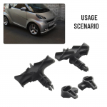 Must kapotiluku mehhanismi komplektid Smart Fortwo 2008 2012 jaoks Plastikust Kapotiluku mehhanism - Vastupidavad mootorikatted CHINA