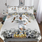 Cristiano Ronaldo voodipesukomplekt Tekikomplekt &Uuml;hekohaline Kahekohaline Voodikomplekt King-suuruses T&auml;iskasvanud poisid Magamistuba Tekikott Padjap&uuml;&uuml;r EU Single 135x200cm
