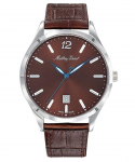 Mathey-Tissot Urban Nahkrihm Pruun sihver Kvarts H411AM Meeste k&auml;ekell pruun