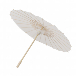 Laste paberist p&auml;ikesevarjud bambusest ja paberist Hiina stiilis elegantsed valged meisterdamise paberist vihmavarjud kaunistuseks 58cm/22.8in