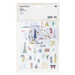 Autocollants - World Travel - 260 pi&egrave;ces - Multicolore - Ic&ocirc;nes c&eacute;l&egrave;bres - Mixte