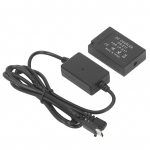 LP E17 t&uuml;hipatarei DR E17 alalisvooluliides koos C-t&uuml;&uuml;pi toiteadapteriga kaamera t&uuml;hipatarei 760D 750D jaoks