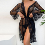 Seksikas v&otilde;rk-&ouml;&ouml;riie Seduction pesu Kardigan Hommikumantel Kodune hommikumantel M