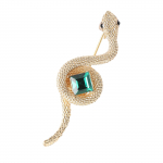 Sulamist rhinestones Madu pross Simulatsioon Crystal Animal Pin naistele ja meestele Moeehted R&otilde;ivaste Aksessuaarid punane