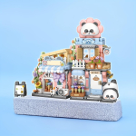 Loz Taiyaki T&auml;navavaate Pood Miniatuurne Ehitusplokkide Panda Tellised M&auml;nguasja Kokkupanek Lillepood Kokkupandav Maja Kollektsioonimudel No box